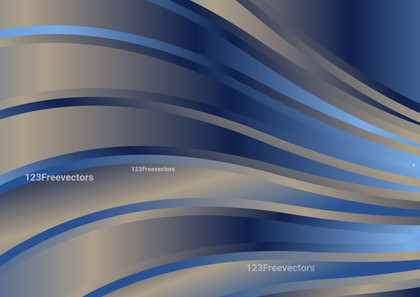 Abstract Blue and Brown Gradient Wave Background Illustrator