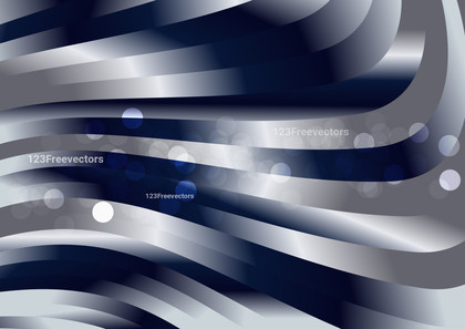 Abstract Blue and Grey Gradient Wave Background