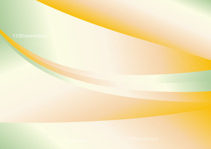 Abstract Wavy Green and Yellow Gradient Background