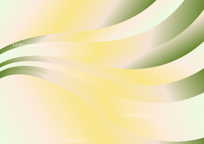 Wavy Green and Yellow Gradient Background Design