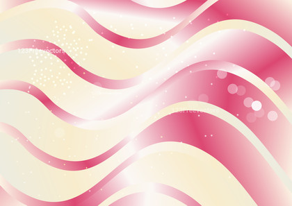 Pink and Beige Gradient Wave Background