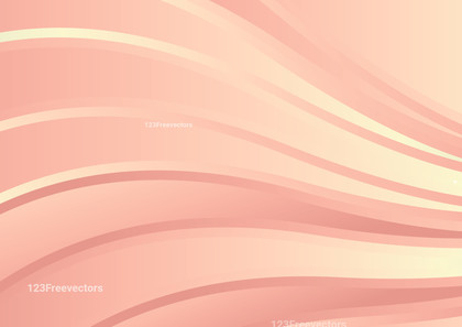 Pink and Beige Gradient Wavy Background Vector Art