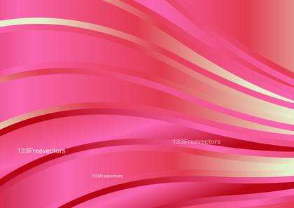 Abstract Pink and Beige Gradient Wave Background Illustration