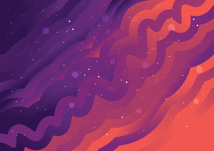 Wavy Purple and Orange Gradient Background