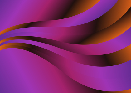 Purple and Orange Gradient Wave Background Illustrator