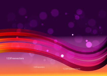 Abstract Purple and Orange Gradient Wave Background Vector Eps