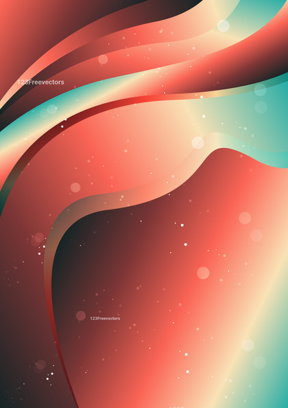 Red and Blue Gradient Wave Background