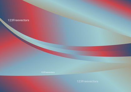 Abstract Wavy Red and Blue Gradient Background Image