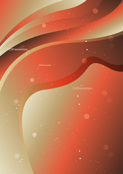 Red and Brown Gradient Wave Background Vector Eps