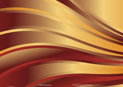 Wavy Red and Brown Gradient Background