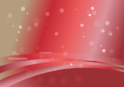 Red and Brown Gradient Wavy Background