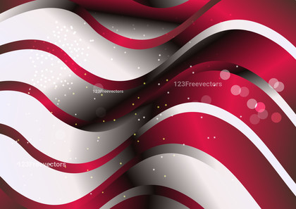 Wavy Red and Grey Gradient Background