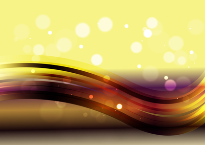 Abstract Wavy Yellow and Brown Gradient Background