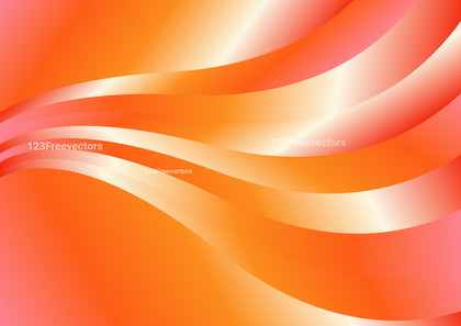 Orange Pink and White Gradient Wave Background
