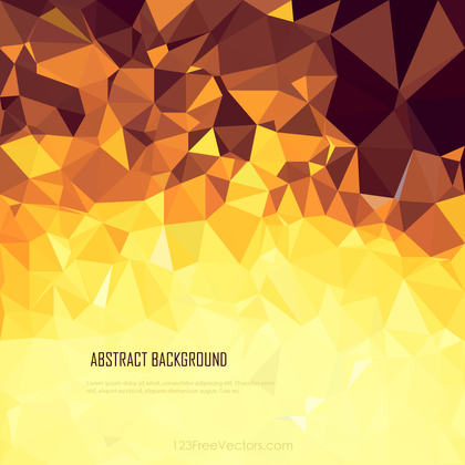 Dark Golden Brown Polygonal Background Illustrator