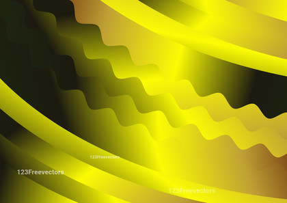 Green Yellow and Brown Gradient Wavy Background Vector Graphic