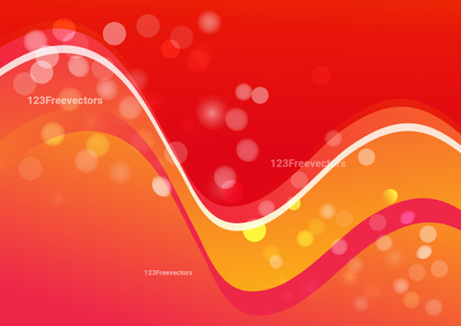 Abstract Orange Pink and Red Gradient Wave Background Illustrator