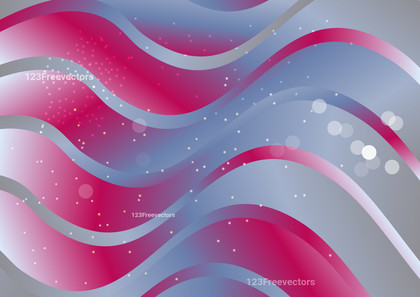 Wavy Pink Blue and Grey Gradient Background Design