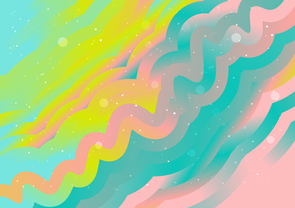 Wavy Pink Blue and Yellow Gradient Background Image
