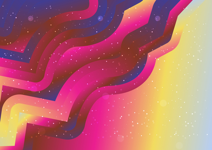 Wavy Pink Blue and Yellow Gradient Background