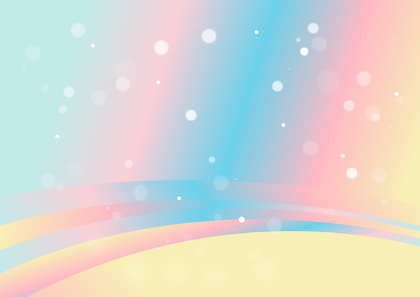 Pink Blue and Yellow Gradient Wavy Background