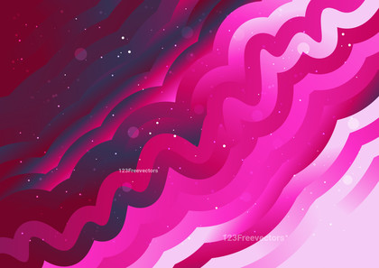 Abstract Pink Red and Blue Gradient Wavy Background