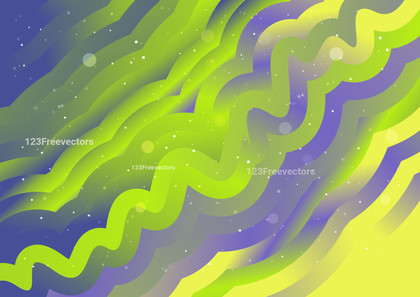 Abstract Purple Blue and Green Gradient Wave Background