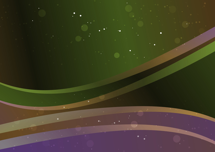 Abstract Purple Brown and Green Gradient Wave Background Design