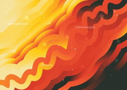 Abstract Red Green and Orange Gradient Wave Background Vector Graphic