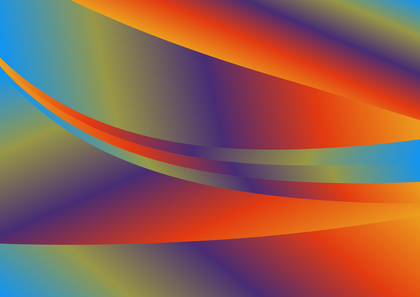 Red Orange and Blue Gradient Wave Background Image