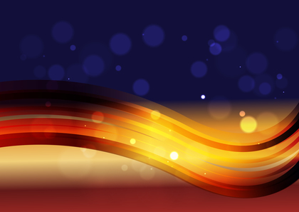 Red Orange and Blue Gradient Wavy Background Vector Graphic