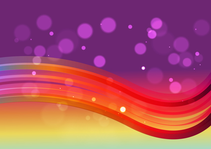 Abstract Red Purple and Yellow Gradient Wave Background Vector Image