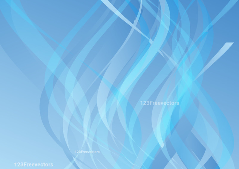 Abstract Light Blue Gradient Vertical Wave Background Template Graphic