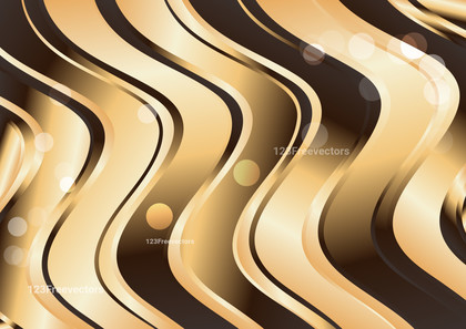 Dark Brown Abstract Gradient Wave Background Illustrator