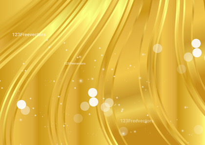 Dark Yellow Abstract Gradient Wave Background Vector Illustration