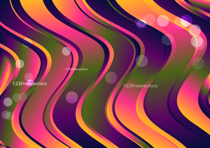 Colorful Gradient Vertical Wave Background