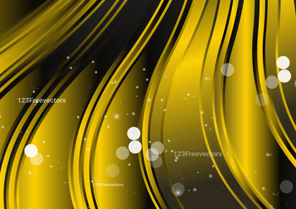 Abstract Cool Yellow Gradient Vertical Wave Background Template