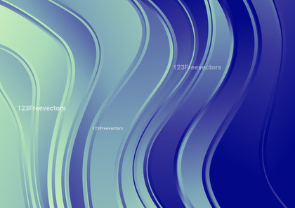 Wavy Blue and Green Gradient Background