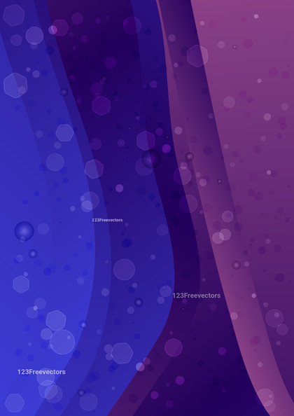 Blue and Purple Abstract Wave Background Template