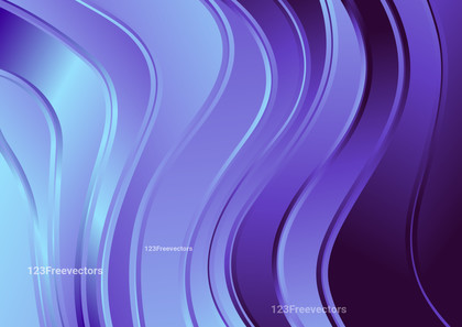 Blue and Purple Abstract Wavy Background Vector