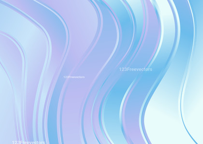 Blue and Purple Abstract Wave Background Template Vector Art