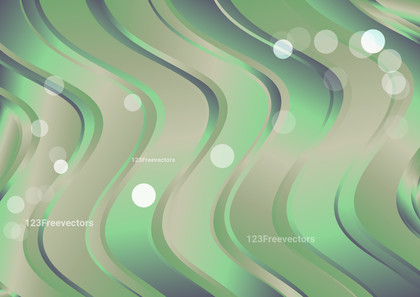 Abstract Brown and Green Gradient Vertical Wave Background Template