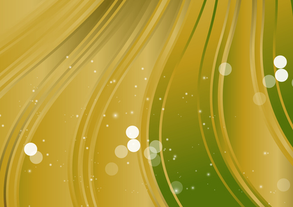 Green and Gold Gradient Vertical Wave Background Template