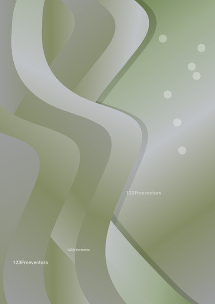 Green and Grey Gradient Vertical Wave Background Illustrator