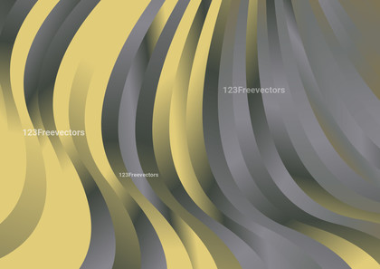 Abstract Grey and Gold Gradient Wave Background Image