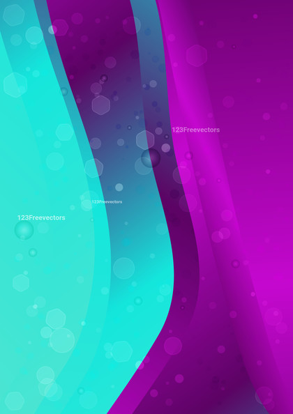 Abstract Pink and Blue Gradient Wavy Background