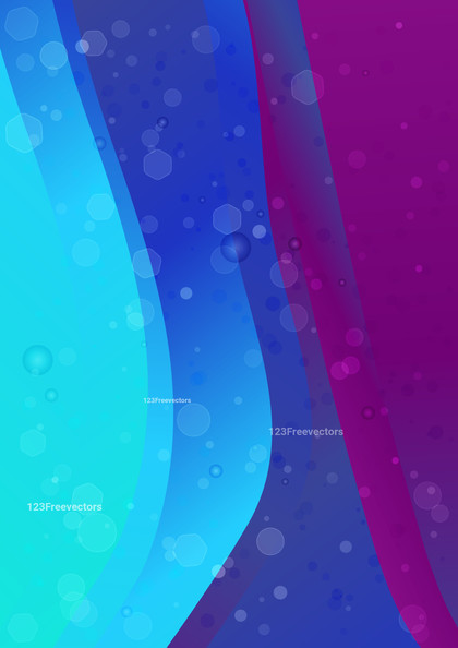 Pink and Blue Abstract Gradient Vertical Wave Background