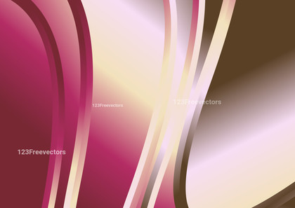 Pink and Brown Abstract Gradient Wave Background Vector Eps