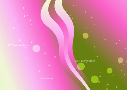 Pink and Green Gradient Vertical Wavy Background Vector