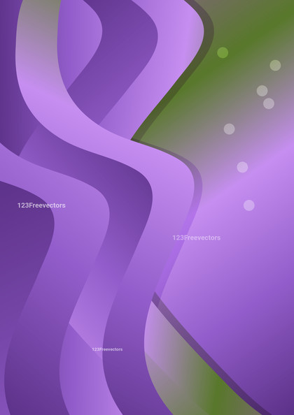 Abstract Purple and Green Vertical Wave Background Template